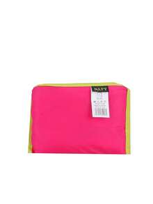 Fashionable Large Capacity Foldable Travel Shopping Bag - Hot Pink - View 4
