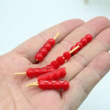 娃娃屋迷你糖渍山楂棒，微型模型，OB11 娃娃屋 DIY 生活场景 - 彩色 - 查看 5