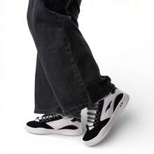 Tênis Street Unissex Preto e Branco Casual Estilo Urbano 2026 - REF035 Preto e Branco - Visão 3