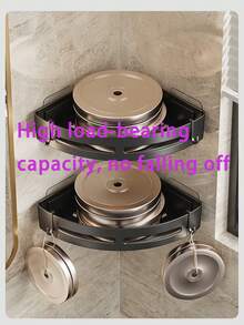 Bộ 3 kệ nhựa đen cho phòng tắm, kích thước 8.6*8.6cm, thích hợp nhất cho tường ốp gạch, cần phơi khô 2 giờ trước khi lắp đặt, kệ để đồ trong phòng tắm, giá đựng dầu gội treo tường, kệ đựng đồ nhà bếp và phòng tắm, kệ góc tiết kiệm không gian - Dễ lắp đặt, thiết kế chống trượt, phụ kiện phòng tắm, trang trí nhà cửa, thích hợp làm quà tặng tốt nghiệp, tân gia, quà cho phù dâu, quà Ngày của Cha. - Nhiều màu - Xem 9