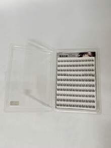 120 Clusters Single False Eyelashes DIY Eyelash Extension Fine Cluster False Eyelashes Thin Band Cross Natural False Eyelashes - C - View 12