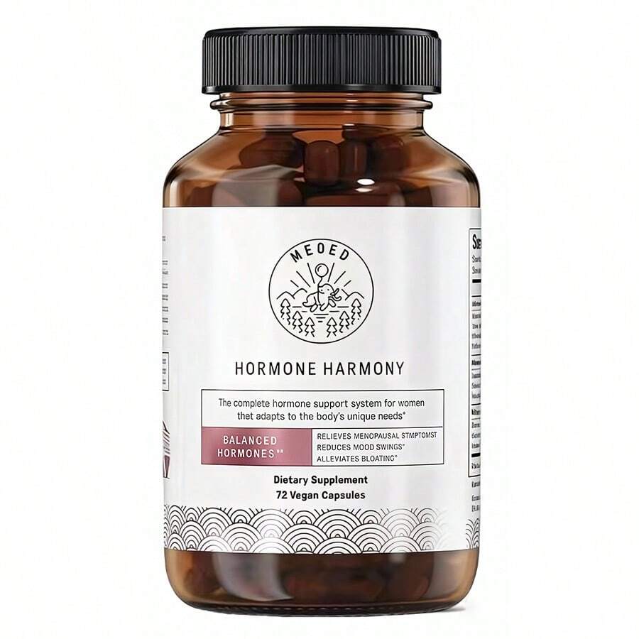 Miriyalyad Happy Mammoth Meno Daily Menopause Vitamins & Supplements For Women (*Not Hormone Harmony), Boost Metabolism, Healthy Skin, Hair And Nails, Hot Flash, Mood Support, 72 Caps[Free Shipping ] - 1PCS - 查看 1