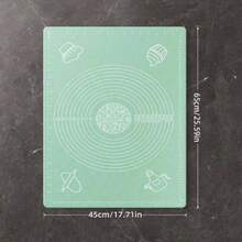 1pc Extra Large 70/65/50cm Silicone Baking Mat, Pastry Kneading Rolling Dough Pad, Non-Stick Cooking Mat For Crepes, Pizza, Baking - Multicolor - View 5