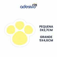 108 Bunny Paw Print Easter Egg Hunt Stickers P #2 - Yellow - View 2
