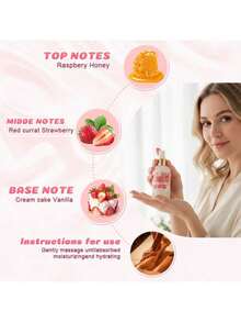 1pc/70ML/2.4OZ/ Strawberry Perfume Spray, Suitable For Both Men And Women, A Gift For Couples, Long-Lasting Fragrance, Perfume Spray, Body Spray, Valentine's Day Gift, Body Perfume Spray - Multicolor - View 7