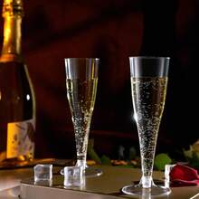 8pcs/20pcs/60pcs Multi-Style Reusable 4.5oz Party Champagne Cups, Suitable For Parties, Weddings And Large Celebrations, Juice Cups, Cups, Welcome Drink Cups, Party Cups - View 3