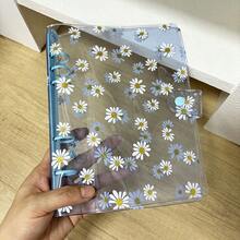 1 Set A5 6-Ring Daisy Loose Leaf Binder Cover, Loose Leaf Album Set, Replaceable Pocket Inner Pages, DIY Notebook, Stationery Storage Box - Multicolor - View 12