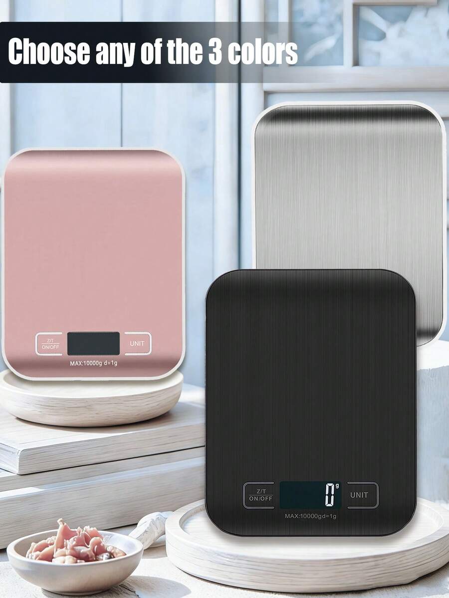 1 pieza Balanza de café multifunción de alta precisión, balanza electrónica de cocina de alta precisión, pantalla LCD de acero inoxidable, balanza de alta precisión, balanza de alimentos, balanza de café italiana de mano, herramienta de horneado precisa, balanza de cocina, accesorios de cocina, herramientas de horneado. Adecuado para hornear, cocinar, pérdida de peso, nutrición, dieta, medición precisa de hojas de té. (Medición mínima 5g)