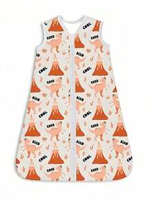 1pc Baby Sleeveless Printed Sleeping Bag - Soft, Breathable, Skin-Friendly With Cute Animal Prints, Anti-Kick Swaddle, Bidirectional Zipper Design, Unisex For Baby Boys And Girls, Suitable For All Seasons! - Sleeveless Printed Baby Sleeping Bag - View 16