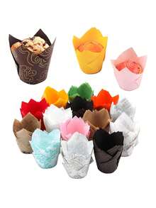 50 chiếc giấy lót bánh cupcake hình hoa tulip, cốc muffin, cốc hình ngọn lửa, cốc giấy nướng dùng một lần chịu nhiệt, cốc chống dầu, thích hợp cho Ngày Valentine, đám cưới Ngày Valentine, sinh nhật, trang trí Ramadan, Lễ Phục sinh, trang trí Lễ Phục sinh, lưu trữ nhà bếp, làm bánh, dụng cụ làm bánh, đồ dùng học tập, trang trí nhà bếp. - Nhiều màu - Xem 3