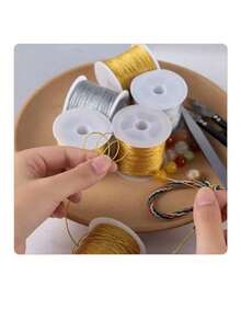 1卷/0.2/0.4/0.6/0.8毫米编织线 DIY编织手链、手链、珠宝配件、DIY珠宝制作编织绳 - 彩色 - 查看 6