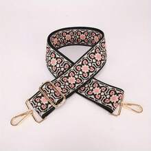 四叶草刺绣手工包，加长加宽5.08厘米，配有加厚可调节可拆卸肩带，适合单肩包或斜挎包，轻便百搭的女士手提包 - 彩色 - 查看 3