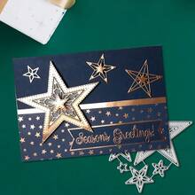1pc Star Shaped Metal Cutting Die - Multipurpose DIY Craft Tool, For Scrapbooking, Albums, Cards And Home Decor - Ideal For Holiday Wishes And Crafts - A - View 4