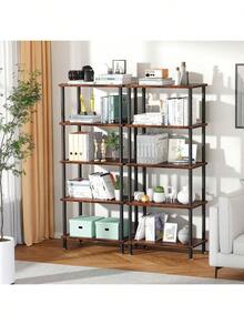 Mesa De Centro Estante Organizador Mesa Auxiliar Para SalaRepisa De Madera Estante Organizador Mesa Auxiliar 60cm - Granate - Ver 2