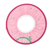 Gorro de baño para bebé, protector de pelo ajustable, protección para los oídos, suave y  WCB7 - Rosa - Ver 11