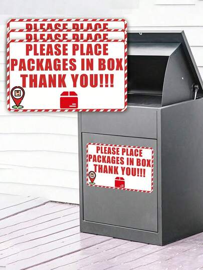 Express Delivery Delivery Reminder Slogans Number Stickers - Large 9.8" (25cm) Commercial Grade High Visibility Reflective Trash Bin Labels With Durable And Residue-Free Edges For Express Package Delivery Box,Outdoor Parcel Storage - Perfect For Nighttime Use And Strong Marking