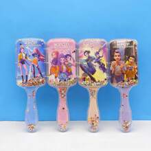 1pc K-Pop Girl Group Inspired Makeup Brush Set, Lumi Rotating Air Cushion Massage Comb, Anti-Static Hair Volumizing Tool, CE Certified (Random Style) - Multicolor - View 10