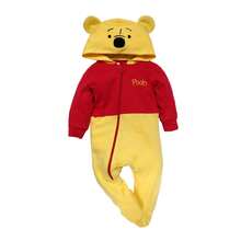 Disney Lightweight Cotton Romper With Hat For Baby - 黃色 - 查看 2
