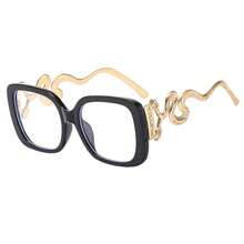 2026 New Square Snake Frame Clear Lens Glasses, Retro Party Eyeglasses For Women - Multicolor - View 2