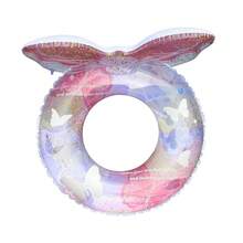 Glitter Butterfly Inflatable Swimming Ring, Floating Pool Tube - Multicolor - View 11