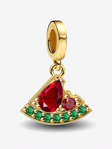 1pc Gold Fruit Series Pendant Ball, Suitable For Women Bracelet DIY Jewelry - Fruit Collection - View 20