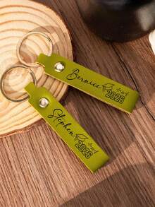 Llavero de cuero personalizado 2026, regalo de graduación con nombre personalizado, llavero de graduación universitaria, recuerdo de fiesta, regalo de fiesta de graduación - E - Ver 11