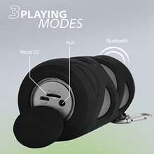 Avantree Cyclone - Altavoz portátil Bluetooth para Bicicleta con Soporte para Bicicleta Ranura para Tarjeta SD Audio Mejorado con Graves de 10 W y construcción a Prueba de Salpicaduras a Prueba de - como en la foto - Ver 5