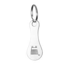 1pc Creative Supermarket Shopping Cart Laser Cut Keychain, Anti-Lost Tag Keyring Accessory, School & Car Accessories, Cute Gothic Y2K Style - Multicolor - View 9