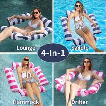 Flotador de Malla para Piscina Cama Acuática de Relax - Multicolor - Ver 4