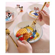 Disney Cartoon Ceramic Dinner Plate, 7.4 Inch High-Quality Tableware For Home Kitchen - Multicolor - View 8