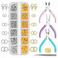 珠宝钳及开口环工具套装，包含圆嘴钳、链嘴钳，适用于手链、项链等珠宝维修 - 珠寶鉗套裝 - 查看 1