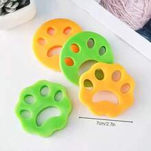 Hojas reutilizables de silicona para eliminar el cabello, de un solo tamaño, fácil de eliminar el pelo de las mascotas y el polvo de la ropa, accesorio ideal para lavadora, también apto para la limpieza de la secadora - Multicolor - Ver 7