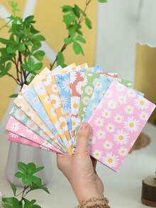 12pcs Spring Daisy Pocket Notebooks - Lined Pages, Durable Saddle Stitched Binding - Multicolor - View 6