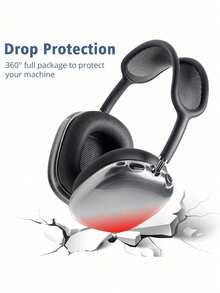 柔软防刮透明保护壳，Max TPU 无线防震耳机保护套，透明 - 無色 - 查看 6