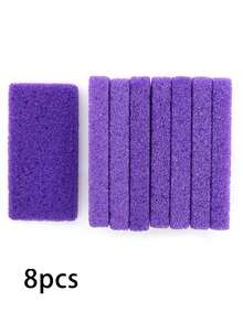 JEARLYU 2/3/5/8/10pcs Foot Pumice Stone Foot Scrubber Foot File PU Foam Pumice Stone Cleaning Pumice Stone File To Remove Calluses And Dead Skin Brush - Purple - View 6