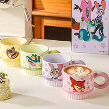 Disney 优雅高品质官方正品朱迪·尼克斯陶瓷叠杯，时尚马克杯，女士礼品 - 彩色 - 查看 7