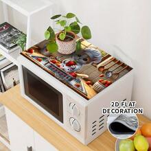 A Lovely Cook Cat Decorated Stove Cover-Strawberry Kitchen Decoration, Non-Stick Surface Simulator, Compatible With Electric/Gas Stoves, Scratch-Resistant And Heat-Resistant, Perfect Gift For All Stove-Cat Lovers, Stove Accessories, Home Improvement, Interesting Design, Durable Protection, Stove Protector. - 20,5 x 28,3 inch (52 x 72 cm) - Xem 3