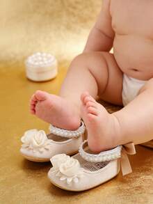Giày tập đi Mary Jane đế mềm chống trượt cho bé gái từ 0-18 tháng tuổi, giày công chúa phù hợp cho lễ Phục sinh, sinh nhật, quà Giáng sinh. - Rượu sâm banh - Xem 8