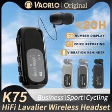 VAORLO Clip-On Business Bluetooth 5.4 Wireless Earphones, Upgraded With HD Microphone, Supports Call Vibration + Voice Dialing + Number Display, Long Battery Life, Suitable For Business Meetings, Driving And Other Occasions. In-Ear Sports Noise Cancelling Earbuds, One-Key Photo Capture, Multi-Point Connection, LED Digital Display, Compatible With All Smartphones. - View 3