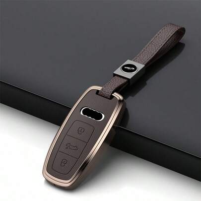 适用于奥迪A3/A6/A7/A8/E-Tron/S3/S6/RS6/S7/RS7/Q7/SQ7/Q8车型的锌合金汽车钥匙壳，经久耐用的汽车钥匙配件