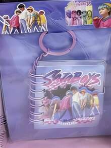 SHARLOVY 1pc The 2026 Popular Male Group Pendant Book Is Both Aesthetically And Practical, Making It A Favorite Among Students And Fans. The Cover Is Printed In High Definition With A Delicate Texture, And The Inside Pages Are Smooth And Easy To Write On. - Multicolor - View 7