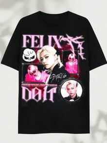 Camiseta   DO IT, SKZ It Tape Do It, Camiseta Kpop , Camiseta , Merchandising del Álbum , Sudadera , Camiseta Estampada de Regalo - Hecha de algodón puro, es suave y transpirable, adecuada tanto para hombres como para mujeres. Es una camisa informal adecuada para todas las estaciones y un recuerdo elegante. Es adecuado para el uso diario, los entusiastas de la moda urbana y los amantes de la música. - Negro - Ver 6