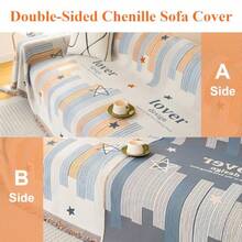 sofás y sofásGugxiom Fundas de sofá Estilo Bohemio Funda de Sofá Reversible de Chenilla Cubre Sala en L para sofá de 3 plazas 2 plazas y 1 Plaza Gris 180 * 130cm - Gris - Ver 6
