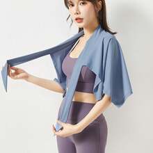 1pc Sports Casual Skirt, Fitness Anti-Flashing Yoga Pants, Adjustable Tie Waist One-Piece Covering Skirt - One-piece - View 9