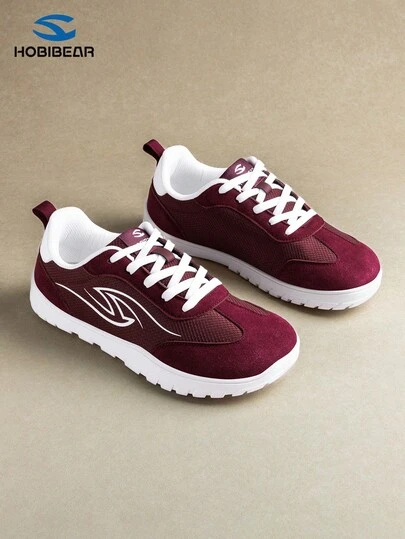 HOBIBEAR New Women's Fashion Sneakers, Soft Sole, Comfortable Wide Toe, Breathable Lace-Up Tennis/Fitness Shoes