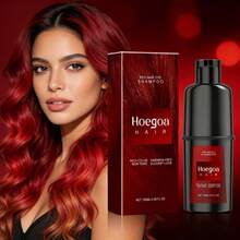 Hair Coloring Shampoo, Red, Black, Brown, And Purple,Convenient Hair Coloring With Natural Ingredients And No Parabens,Lazy People Easy To Dye Hair Dye To Create Uniform Color,The Perfect Gift Choice,Suitable For Various Hair Types - 紅色 - 查看 9