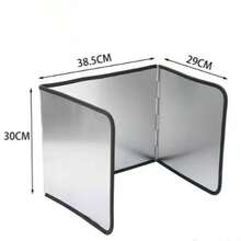 1 tấm chắn bắn dầu mỡ bằng thép không gỉ, tấm chắn bắn dầu mỡ gấp gọn dùng cho bếp nấu. - Viền đen dày - Xem 8