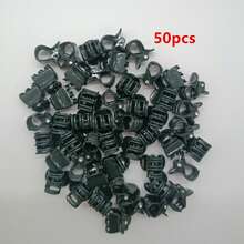 50pcs Plastic Garden Clips, Deep Green Vine Support Clips, Plant Clips, Orchid Stem Clips, Gardening Tools - Gardening Clips - View 9