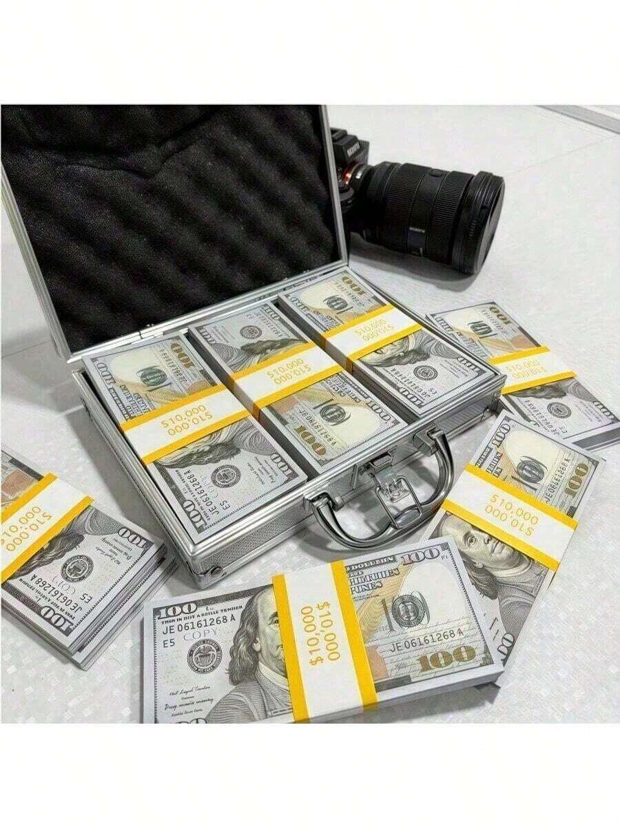 300pcs Prop Money, Used For Movies, Videos, Birthday Parties, Valentine's Day, New Year, Weddings, And Holiday Items (Note: Only For Prop Use) - 多色 - 查看 1