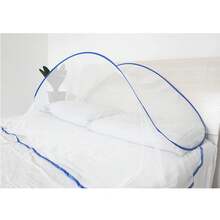 Mosquiteras plegables sin instalación para parejas, prevención de mosquitos para dormir en verano, 1. RBK2 - azul - Ver 6